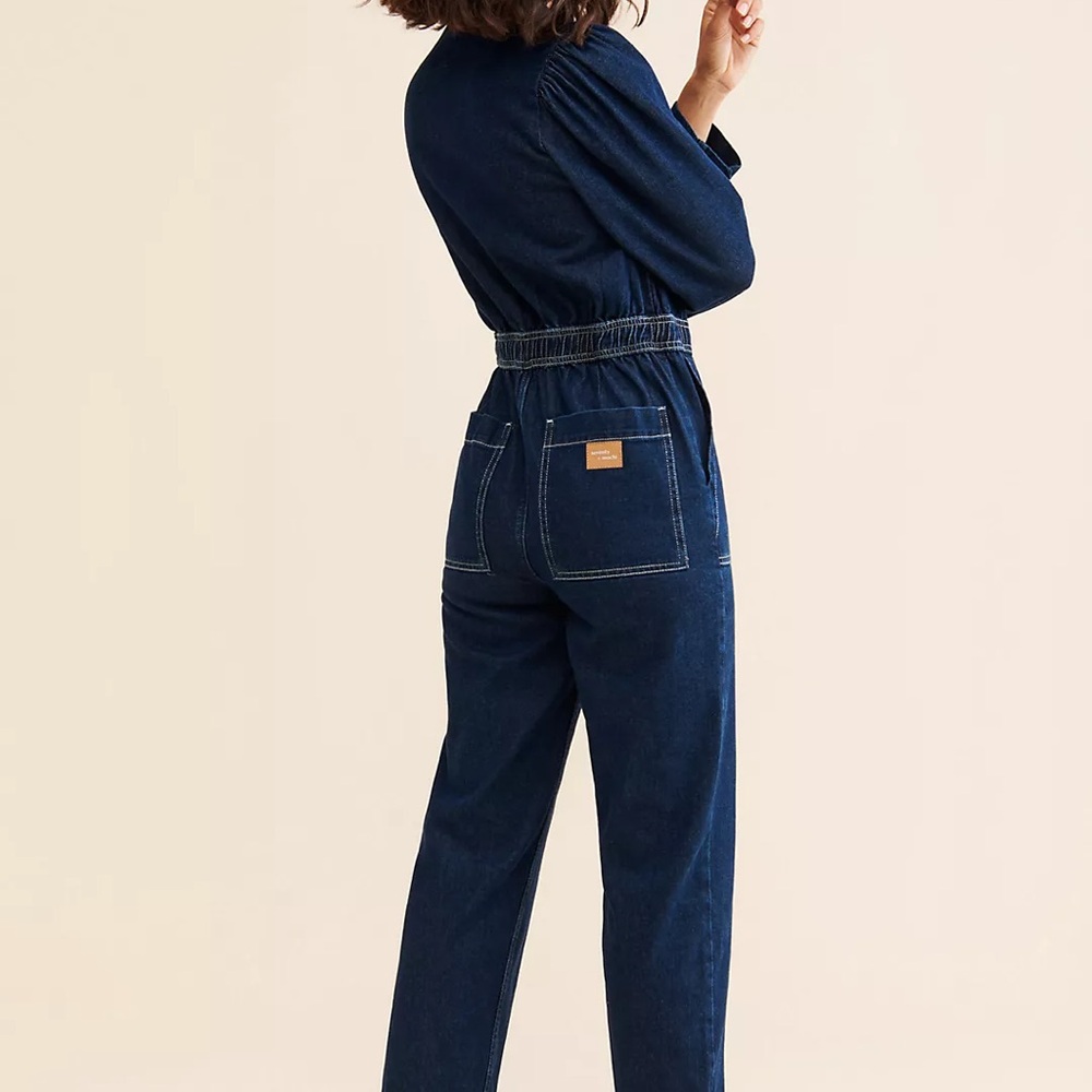 Seventy Mochi Lorna Denim Jumpsuit - Anthroplogie - Picture 4 of 6
